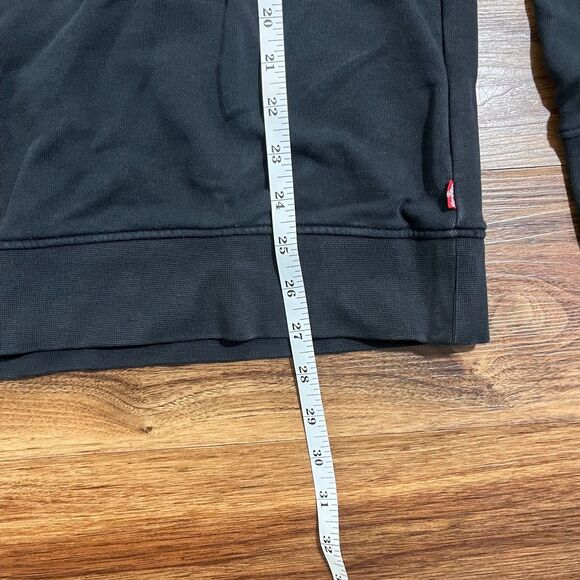 Levi's Sweatshirt Men Black Crew Neck Spell Out Logo Long Sleeve Sweater Size XL - Picture 6 of 8